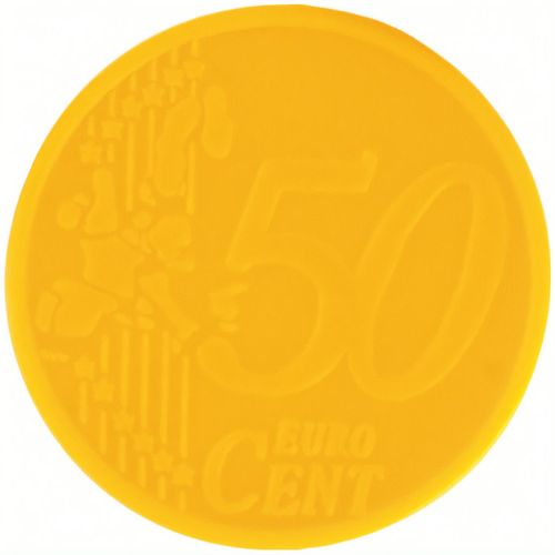 Schlüsselanhänger Einkaufswagen-Münze mit ? 0,50 Münze (Art.-Nr. CA788269) - Schlüsselanhänger Einkaufswagen-Münze...