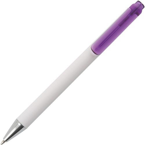 MANHATTAN Kugelschreiber mit transparentem Clip Peekay (Art.-Nr. CA803703) - MANHATTAN Kugelschreiber mit weissem...