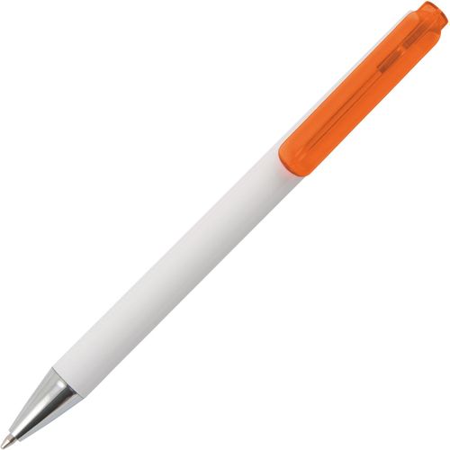MANHATTAN Kugelschreiber mit transparentem Clip Peekay (Art.-Nr. CA877645) - MANHATTAN Kugelschreiber mit weissem...