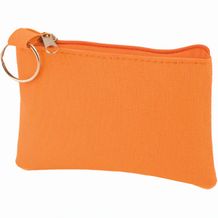 Schlüsseltasche mit Reißverschluss Polyester 600D (orange) (Art.-Nr. CA879399)
