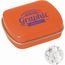 Kleine Blechdose mit ca. 10 gr. extra strong Minties `Triangle` (orange) (Art.-Nr. CA885268)