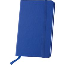 Notizbuch A6 mit Gummiband und Leseband, 96 Seiten (dunkel blau) (Art.-Nr. CA889219)