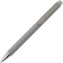 MANHATTAN Kugelschreiber mit HC farbigem Schaft und transparent farbigem Clip Peekay (hell grau) (Art.-Nr. CA924404)