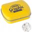 Kleine Blechdose mit ca. 10 gr. extra strong Minties `Triangle` (gelb) (Art.-Nr. CA930615)