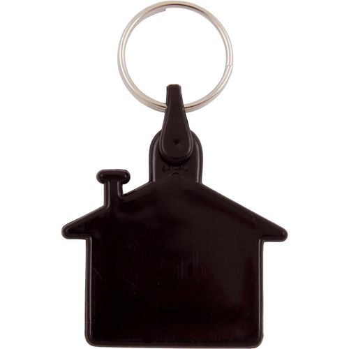Kunststoff Schlüsselanhänger Haus (Art.-Nr. CA938287) - Kunststoff Schlüsselanhänger `Haus...