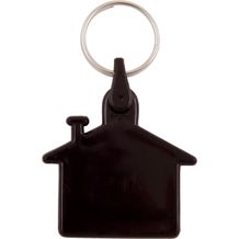 Kunststoff Schlüsselanhänger Haus (Schwarz) (Art.-Nr. CA938287)