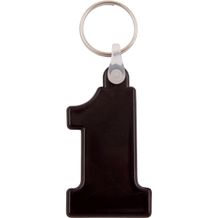 Kunststoff Schlüsselanhänger Nr. 1 (Schwarz) (Art.-Nr. CA946611)