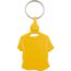 Kunststoff Schlüsselanhänger T-shirt (gelb) (Art.-Nr. CA970543)