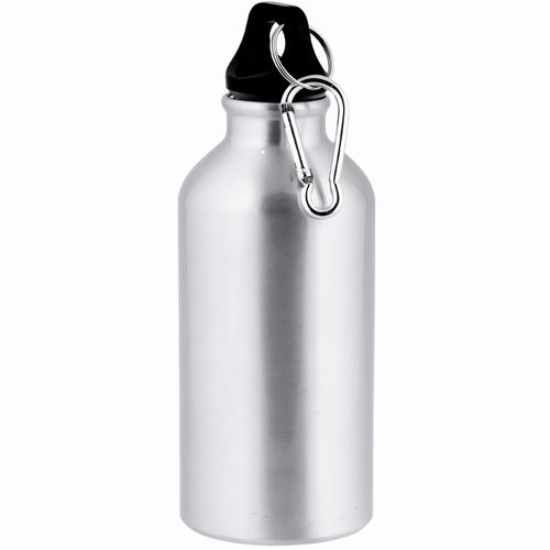 Aluminiumtrinkflasche 400 ml, Karabinerhaken, zur Sublimation (Art.-Nr. CA995568) - Aluminiumtrinkflasche 400 ml mit Karabin...