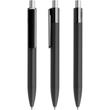 prodir DS4 Soft Touch PRR Push Kugelschreiber (schwarz-silber satiniert) (Art.-Nr. CA143414)