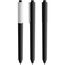 Pigra P03 Push Kugelschreiber (schwarz-weiß) (Art.-Nr. CA166323)