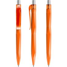 prodir QS20 PMT Push Kugelschreiber (orange-silber satiniert) (Art.-Nr. CA190322)
