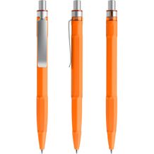 prodir QS30 Soft Touch PRS Push Kugelschreiber (orange-silber satiniert) (Art.-Nr. CA212795)