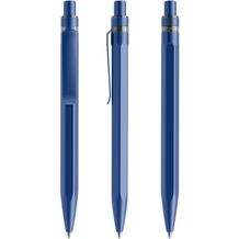 prodir QS50 Stone PQS Push Kugelschreiber (Sideral Blue- Sideral Blue satiniert) (Art.-Nr. CA307394)