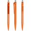 prodir QS40 PMT Push Kugelschreiber (orange-silber satiniert) (Art.-Nr. CA307769)