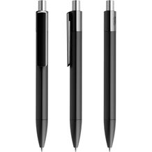 prodir DS4 PMM Push Kugelschreiber (schwarz-silber poliert) (Art.-Nr. CA371611)