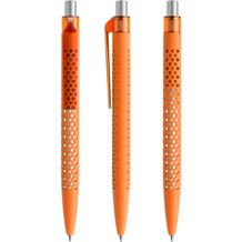 prodir QS40 Soft Touch PRT Push Kugelschreiber (orange-silber satiniert) (Art.-Nr. CA401765)