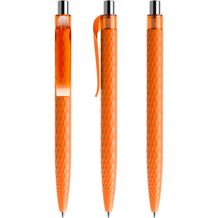 prodir QS01 PMT Push Kugelschreiber (orange-silber poliert) (Art.-Nr. CA436676)
