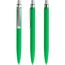 prodir QS01 Soft Touch PRS Push Kugelschreiber (Bright Green-silber satiniert) (Art.-Nr. CA439909)