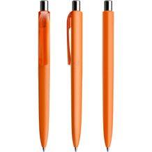 prodir DS8 Soft Touch PRR Push Kugelschreiber (orange-silber poliert) (Art.-Nr. CA470647)