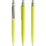 prodir QS01 PMS Push Kugelschreiber (Gelbgrün-silber satiniert) (Art.-Nr. CA512945)