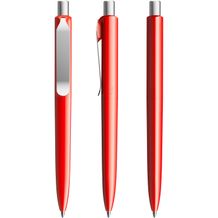 prodir DS8 PSP Push Kugelschreiber (Rot-silber satiniert satiniert) (Art.-Nr. CA535209)