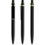 prodir QS01 PQS Push Kugelschreiber (Black Carbon-schwarz satiniert-Gelbgrün) (Art.-Nr. CA558489)