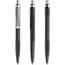 prodir QS30 Soft Touch PRS Push Kugelschreiber (schwarz-silber satiniert) (Art.-Nr. CA580528)