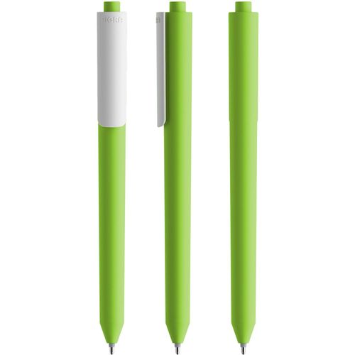 Pigra P03 Soft Touch Push Kugelschreiber (Art.-Nr. CA606789) - Was man aus einem guten Rohstoff alles...
