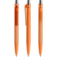 prodir QS40 Soft Touch PRT Push Kugelschreiber (orange-silber poliert) (Art.-Nr. CA660604)