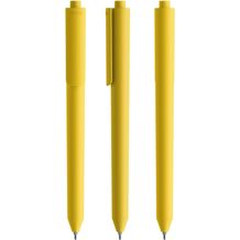 Pigra P03 Soft Touch Push Kugelschreiber (gelb) (Art.-Nr. CA697923)