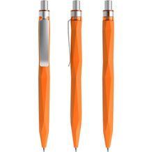 prodir QS20 Soft Touch PRS Push Kugelschreiber (orange-silber satiniert) (Art.-Nr. CA708447)