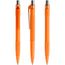 prodir QS30 Soft Touch PRT Push Kugelschreiber (orange-silber poliert) (Art.-Nr. CA760451)