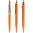 prodir QS01 PMS Push Kugelschreiber (orange-silber satiniert) (Art.-Nr. CA776572)