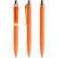 prodir QS01 Soft Touch PRT Push Kugelschreiber (orange-silber poliert) (Art.-Nr. CA777142)