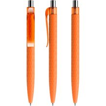 prodir QS01 Soft Touch PRT Push Kugelschreiber (orange-silber poliert) (Art.-Nr. CA777142)