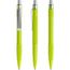 prodir QS30 Soft Touch PRS Push Kugelschreiber (Gelbgrün-silber satiniert) (Art.-Nr. CA811447)