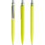 prodir QS01 Soft Touch PRS Push Kugelschreiber (Gelbgrün-silber satiniert) (Art.-Nr. CA843973)