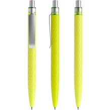 prodir QS01 Soft Touch PRS Push Kugelschreiber (Gelbgrün-silber satiniert) (Art.-Nr. CA843973)