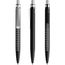 prodir QS40 Soft Touch PRS Push Kugelschreiber (schwarz-silber satiniert) (Art.-Nr. CA860883)