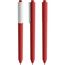 Pigra P03 Push Kugelschreiber (rot-weiß) (Art.-Nr. CA881634)