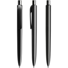 prodir DS8 PPP Push Kugelschreiber (schwarz-silber poliert) (Art.-Nr. CA924009)