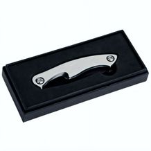 Taschenmesser mit gebürsteten Edelstahl-Griffschalen Steel (silber) (Art.-Nr. CA159171)