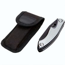 Taschenmesser mit Edelstahl-Griffschalen und 7 Funktionen Steel M-Tool (silber) (Art.-Nr. CA161234)
