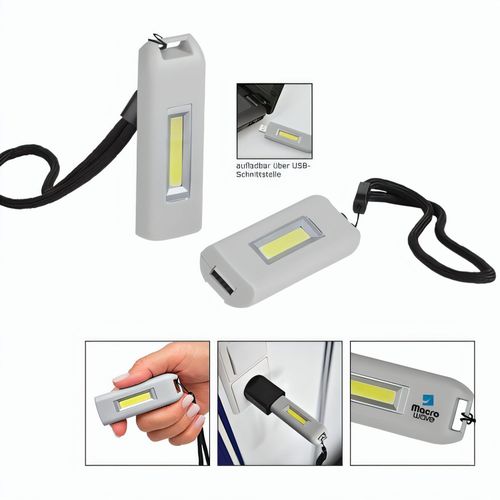 Aufladbare LED Leuchte "Eco USB Light 70 L" (Art.-Nr. CA176259) - Umweltfreundliche Taschenleuchte mit...