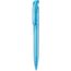 Kugelschreiber CLEAR TRANSPARENT (caribic-blau) (Art.-Nr. CA028087)