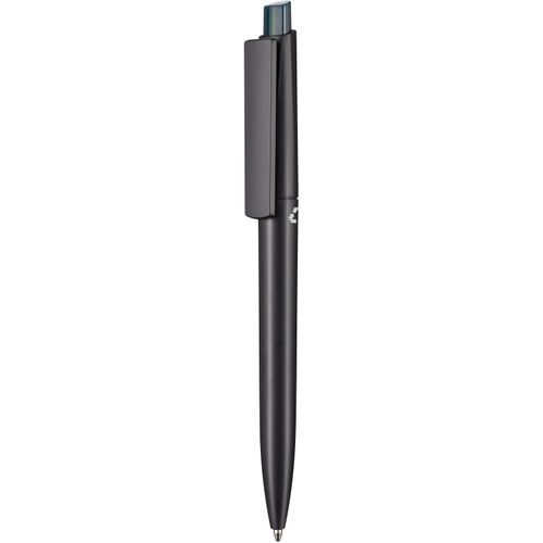 Kugelschreiber CREST RECYCLED + schwarz (Art.-Nr. CA036306) - Druckkugelschreiber mit Gehäuse au...