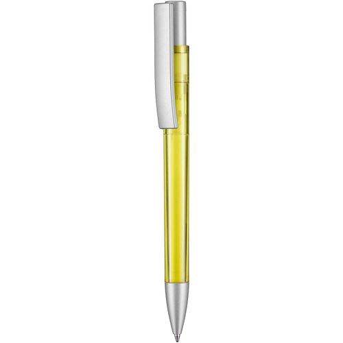 Kugelschreiber STRATOS TRANSPARENT SI (Art.-Nr. CA039492) - Hochwertiger Druckkugelschreiber in...