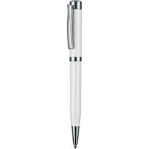 Kugelschreiber FORTUNA, incl. 1-er Pen-Box (weiß) (Art.-Nr. CA053768)