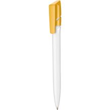 Kugelschreiber TWISTER (weiß / apricot-gelb) (Art.-Nr. CA055275)